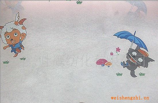 供應水刺印花無紡布