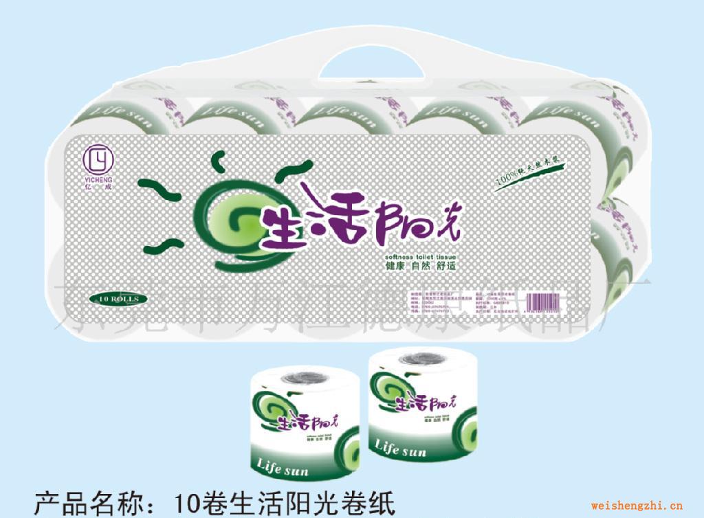 供應(yīng)紙巾：10卷生活陽光卷紙，軟抽抽紙，廠價(jià)直銷，價(jià)格優(yōu)惠！