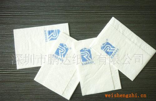 供應餐廳加印單色LOGO餐巾紙18*20散裝紙巾