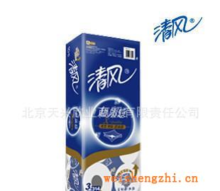 清風314段三層10粒空心卷紙金紅葉