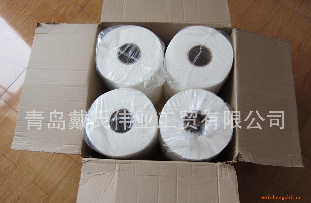 廠家批發純木漿700克雙層酒店用珍寶盤紙，廁所用紙，大卷紙