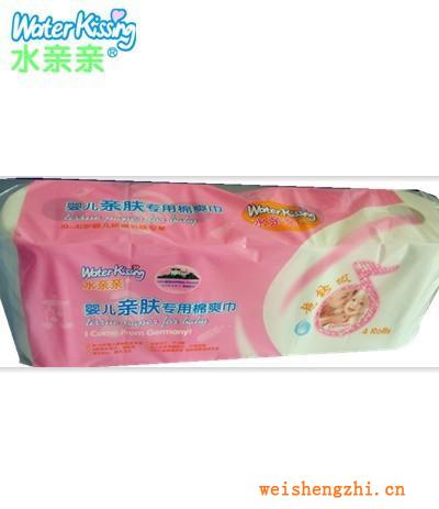 供應水親親嬰兒專用棉爽巾（加長4卷裝）