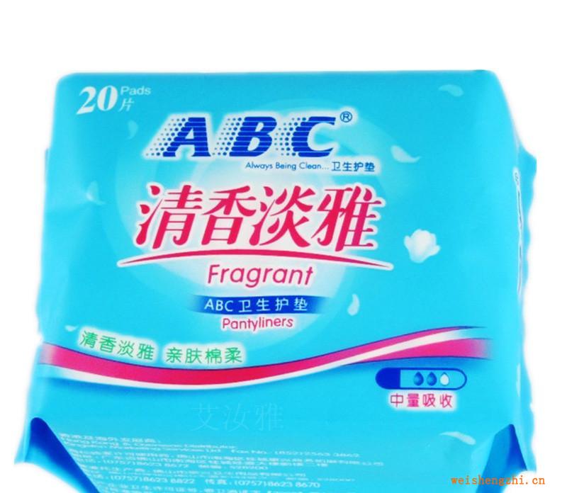 ABC棉柔清香衛生護墊20片